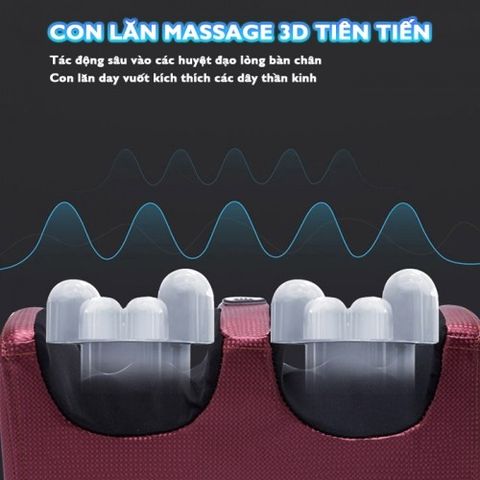 Máy Massage Chân Nikio NK-182 Đa Năng - Con Lăn 3D Sưởi Ấm Giảm Đau, Thiết Kế Sang Trọng, Giao Hàng Toàn Quốc