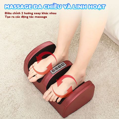 Máy Massage Chân Nikio NK-182 Đa Năng - Con Lăn 3D Sưởi Ấm Giảm Đau, Thiết Kế Sang Trọng, Giao Hàng Toàn Quốc