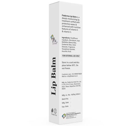 Son Dưỡng Môi Mềm Mượt Chống Khô Và Nứt Nẻ Môi Fixderma LIP BALM 15ml