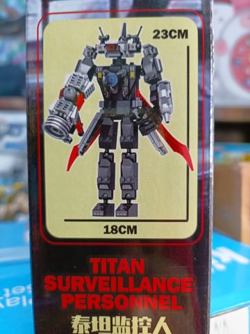 Bộ đồ chơi lắp ráp Skibidi Toilet JX035 - Titan Surveillance Personnel Lego - Đồ Chơi Giáo Dục Thú Vị Cho Trẻ Em