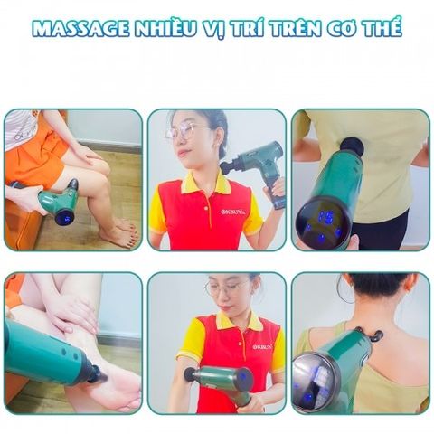 Súng massage cầm tay 6 tốc độ Nikio NK-172