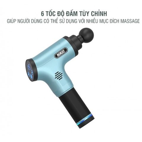 Súng massage cầm tay 6 tốc độ Nikio NK-172