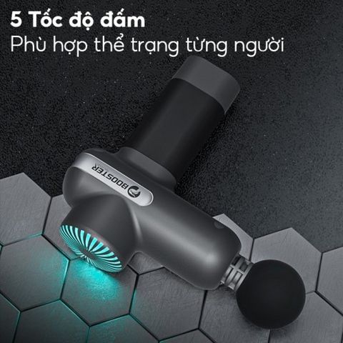 Súng massage cầm tay Booster MINI LS - 6 đầu