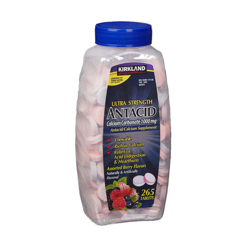 Kẹo chống đầy hơi Kirkland Ultra Strength Antacid 1000mg 265 viên 194283