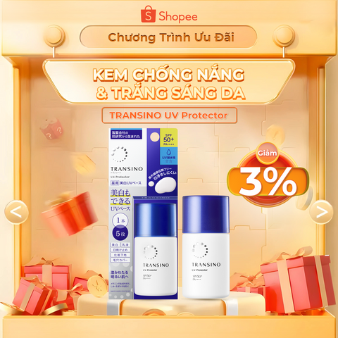Kem Chống Nắng Dưỡng Trắng Da Transino Nhật Bản 30ml - SPF50+ PA++++, Chống Nám, Đa Chức Năng, Phù Hợp Da Nhạy Cảm