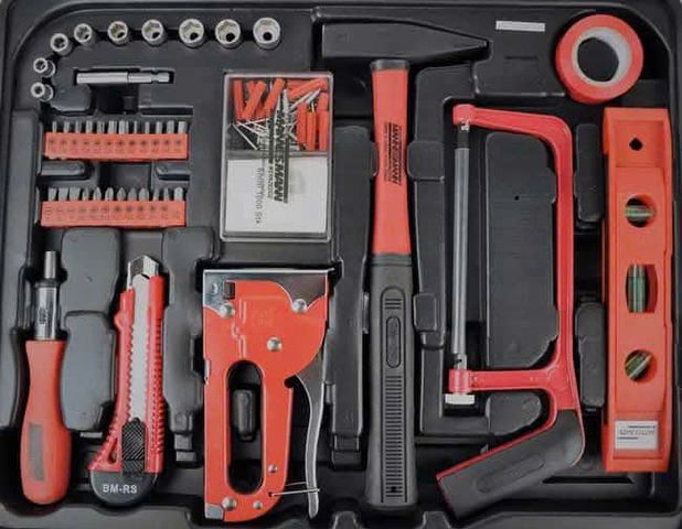 Bộ dụng cụ cầm tay Mannesmann 60 món cao cấp Made in Germany - Hộp nhựa chắc chắn, tiện lợi cho thợ sửa chữa và DIY