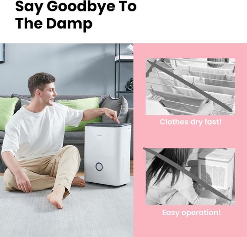 Máy Hút Ẩm Comfee MDFF-16DEN7 - Công Suất Hút 16L/24h, Độ Ồn 41db, Dễ Dàng Sử Dụng, Chống Đóng Băng, Phù Hợp Với Phòng Tắm, Tầng Hầm