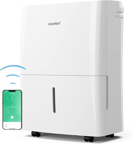 Máy Hút Ẩm Comfee MDDF-20DEN7-WF - Công Suất 20L/24h, Phù Hợp Cho Phòng 40m², Chất Liệu Nhựa Dẻo, Tính Năng Hẹn Giờ Tự Động