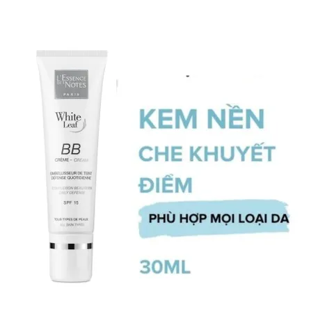 Kem Nền White Leaf BB Cream SPF15 30mL - Che Khuyết Điểm, Dưỡng Sáng Da, Bảo Vệ Da, Ngăn Ngừa Ô Nhiễm