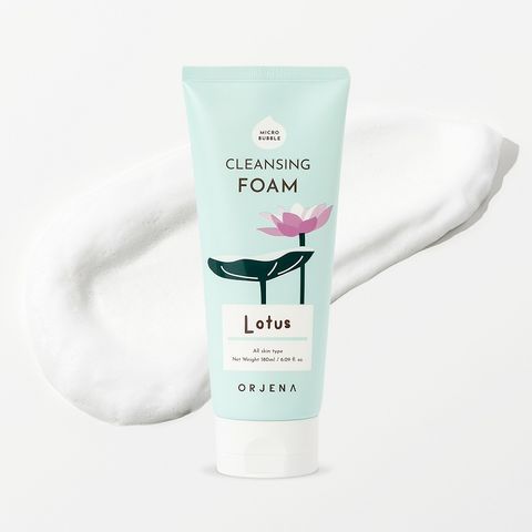 Sữa Rửa Mặt Orjena Chiết Xuất Sen Hồng 180ML - Sạch Da, Không Chứa Hóa Chất Độc Hại, Dành Cho Mọi Loại Da