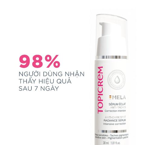 Tinh Chất Sáng Da Topicrem Mela 30mL - Serum Giảm Nám, Làm Đều Màu Da, Phục Hồi Vẻ Rạng Rỡ Da Mặt
