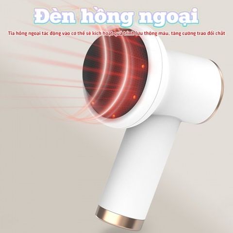Máy massage bụng cầm tay Puli PL-681DC - Mini, pin sạc, 8 đầu massage đa năng hỗ trợ giảm mỡ và thư giãn, giúp cơ thể khỏe mạnh hơn.
