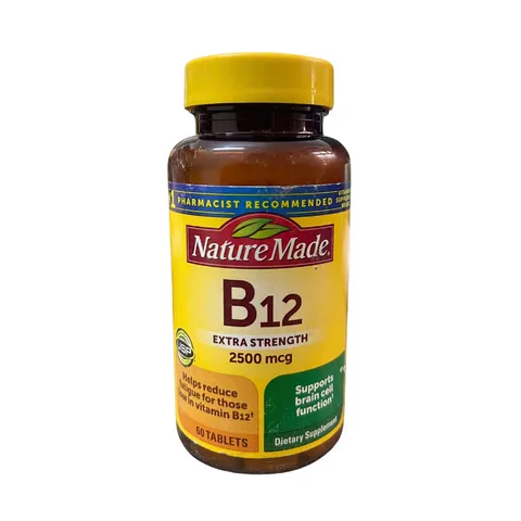 Viên Bổ Sung Vitamin B12 Nature Made 1000mcg – 60V/75V