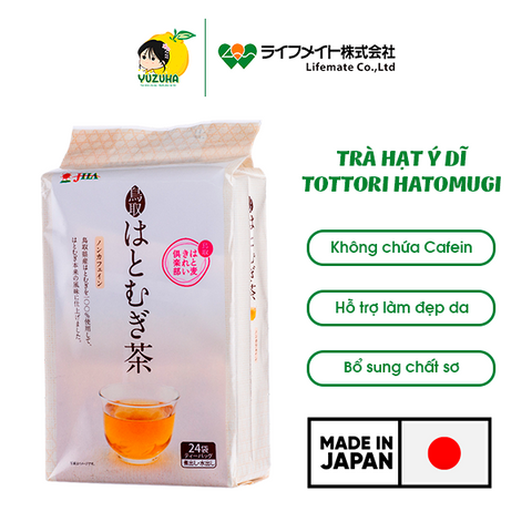 Trà Hạt Ý Dĩ Tottori Hatomugi - Giải Khát Từ Thiên Nhiên, Bổ Sung Chất Xơ, Dưỡng Da, Hương Vị Nhẹ Nhàng, An Toàn Cho Mọi Thành Viên Gia Đình