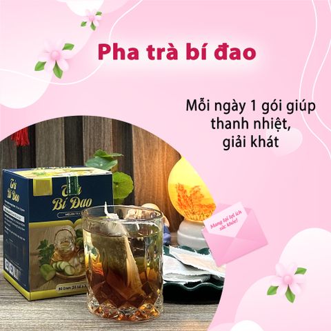 Trà Bí Đao 30 Gói Túi Lọc - Giải Khát, Thanh Nhiệt Từ Thiên Nhiên - Sản Phẩm Thảo Mộc Chất Lượng Cao