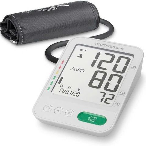 Máy Đo Huyết Áp Bắp Tay Medisana BU 586 - Đọc Kết Quả Giọng Nói, Công Nghệ IMT, Bộ Nhớ 120 Lần, Hiển Thị LCD Dễ Đọc