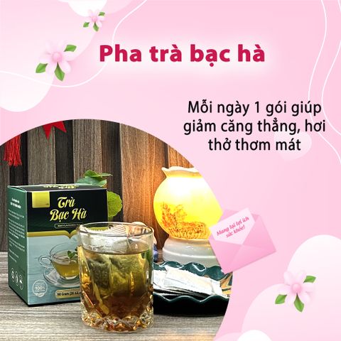 Trà Lá Bạc Hà 30 Túi Lọc - Giúp Tỉnh Táo, Thư Giãn, Hỗ Trợ Tiêu Hóa - Trà Thảo Mộc Từ Siêu Thị Thiên Nhiên