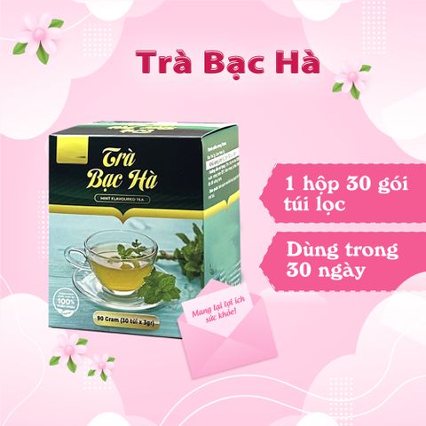 Trà Lá Bạc Hà 30 Túi Lọc - Giúp Tỉnh Táo, Thư Giãn, Hỗ Trợ Tiêu Hóa - Trà Thảo Mộc Từ Siêu Thị Thiên Nhiên
