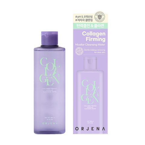 Nước Tẩy Trang Orjena Collagen Săn Chắc Da 300ML - Dưỡng Ẩm Cho Da Nhạy Cảm, Loại Bỏ Trang Điểm Hiệu Quả, Công Nghệ Micro-Micellar