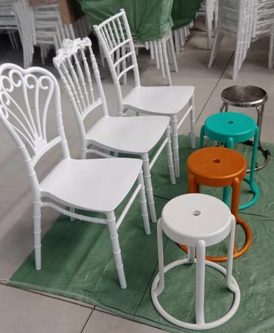 Ghế Đôn nhựa đúc nguyên khối dùng cho Sự Kiện - Đám Cưới - Cafe