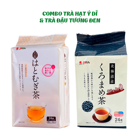 Combo Trà Hạt Ý Dĩ Và Trà Đậu Tương Đen - Yuzuha Shop