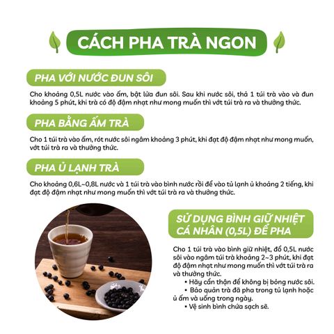 Combo Trà Hạt Ý Dĩ Và Trà Đậu Tương Đen - Yuzuha Shop