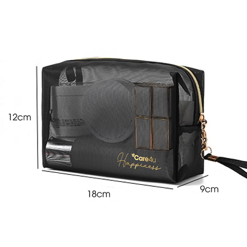 Túi Đựng Mỹ Phẩm Care4U 18x9x12 cm - Sang Trọng, Siêu Nhẹ, Gọn Gàng, Được Thiết Kế Để Đi Du Lịch Hoặc Sử Dụng Hàng Ngày