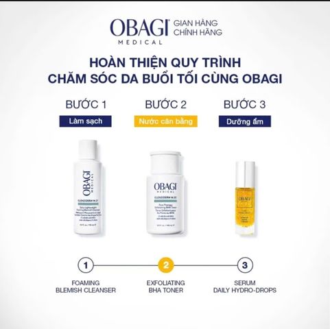 Sữa Rửa Mặt Obagi Clenziderm M.D. Foaming - Dành Cho Da Dầu Mụn, Tẩy Tế Bào Chết Với 2% Salicylic Acid (BHA)