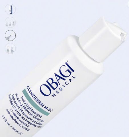 Sữa Rửa Mặt Obagi Clenziderm M.D. Foaming - Dành Cho Da Dầu Mụn, Tẩy Tế Bào Chết Với 2% Salicylic Acid (BHA)
