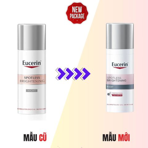 Kem Dưỡng Eucerin Spotless Brightening Night 50mL - Giúp Sáng Da, Mờ Nám, Phục Hồi Da, Dành Cho Mọi Loại Da