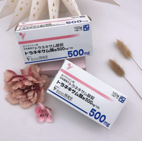 Viên uống trắng da giảm nám Transamin 500mg Nhật Bản - Hỗ trợ làm trắng, xóa mờ thâm nám hiệu quả cho làn da sáng mịn 100 viên