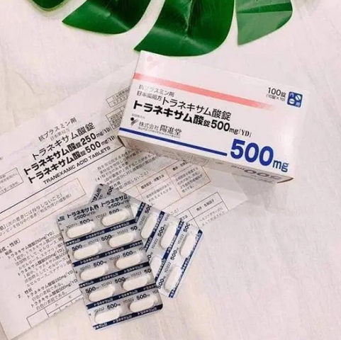 Viên uống trắng da giảm nám Transamin 500mg Nhật Bản - Hỗ trợ làm trắng, xóa mờ thâm nám hiệu quả cho làn da sáng mịn 100 viên