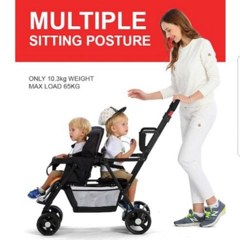 Xe Đẩy Đôi Seebaby T12
