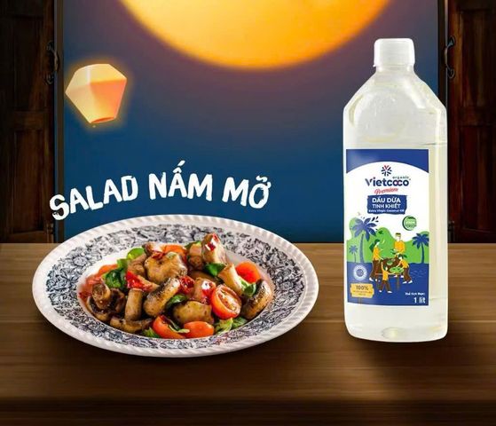 Dầu dừa tinh khiết Organic Vietcoco (thực phẩm) - chai 500ml