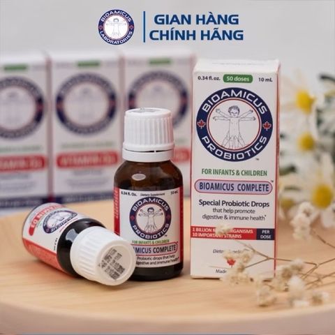Men 10 Chủng Bioamicus - Hỗ Trợ Tiêu Hóa Cho Trẻ, Giảm Đầy Bụng và Trào Ngược Sinh Lý - Sản Phẩm Bổ Sung Lợi Khuẩn Từ Úc