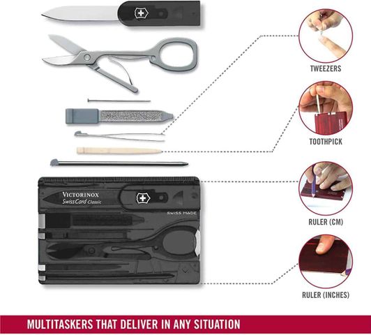 Thẻ Đa Năng Victorinox SwissCard Onyx 0.7133.T3 - Công Cụ Tiện Lợi Cho Du Lịch và Hàng Ngày