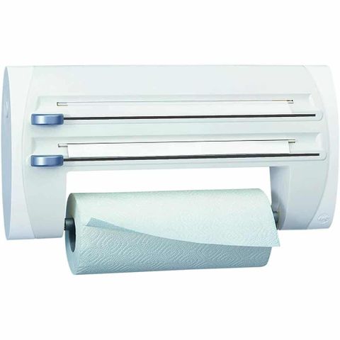 Dụng Cụ Cắt Giấy Nhà Bếp Emsa 500803 - Khay Đựng Giấy Bạc Tiện Dụng, Thiết Kế Treo Tường Gọn Gàng Màu Trắng Nhập Khẩu Đức