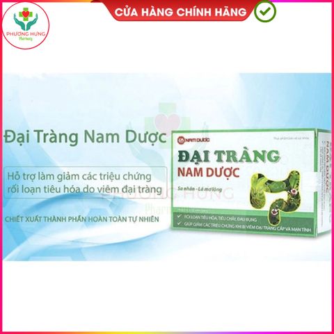 Đại Tràng Nam Dược - Hỗ trợ Tiêu Hóa, Giảm Đau Bụng, Tiêu Chảy - Hộp 30 Viên Thực Phẩm Bảo Vệ Sức Khỏe