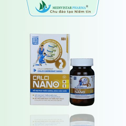 Thực phẩm chức năng CalciNano bổ sung canxi hữu cơ cho người cao tuổi