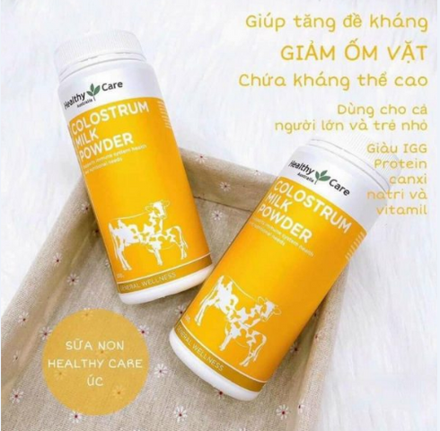 Bột Sữa Non Healthy Care Colostrum Milk Powder 300g - Tăng Cường Miễn Dịch, Phát Triển Tối Ưu Cho Trẻ Em và Người Cao Tuổi