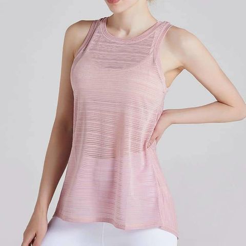 Áo tank top lưới nữ buộc dây phía sau - Phong cách thể thao thời trang, mặc 2 kiểu, mềm mịn, dễ phối các set đồ mùa hè