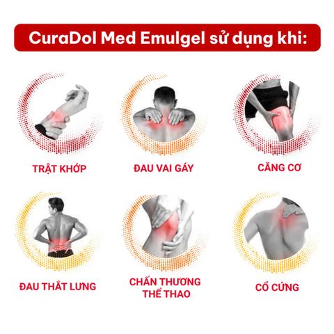 Gel bôi Curadol Med Emugel 100ml - Giảm đau và sưng tấy hiệu quả, hỗ trợ chăm sóc sức khỏe xương khớp, xuất xứ Italy