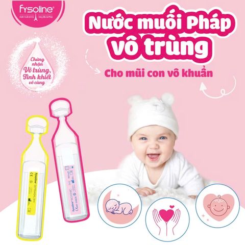 Nước Muối Sinh Lý Fysoline - Hồng (hộp 5 ống) - Sản phẩm vệ sinh mũi cho trẻ em và người lớn, hỗ trợ giảm ngạt mũi hiệu quả.