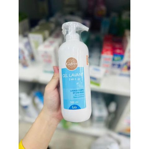 Sữa Tắm Gội 2 Trong 1 Cho Bé Gifrer Gel Lavant 500ml - Chăm Sóc Da Nhạy Cảm, Không Chất Độc Hại, Dưỡng Ẩm Mềm Mại