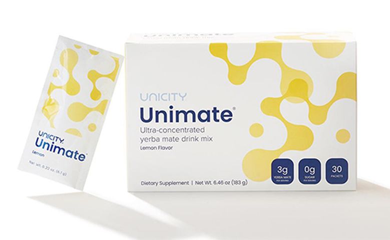 Unimate vị chanh gừng Unimate Lemon Ginger Unicity tăng trí nhớ