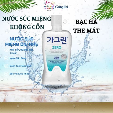 Nước Súc Miệng Garglin Không Cồn 750ml - Chăm Sóc Sức Khỏe Răng Miệng An Toàn Cho Người Lớn Và Trẻ Em Từ 6 Tuổi Trở Lên