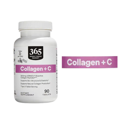 Viên Uống Collagen +C 2500mg 90 Tablets – 365 Whole Foods Market