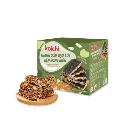 Thanh gạo lứt ăn kiêng người ăn eatclean giảm cân healthy thanh rong biển siêu hạt Bảo Ngọc