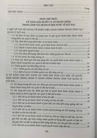Kỹ Năng Giải Quyết Vụ Án Hành Chính - Cẩm Nang Quản Lý Đất Đai và Thực Tiễn Xét Xử Tòa Án Nhân Dân (Tái Bản 2024)