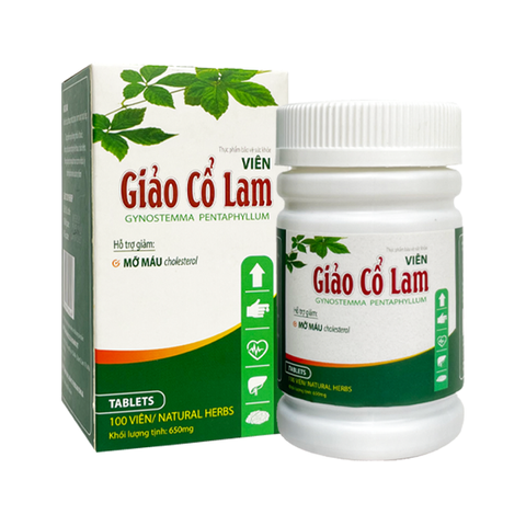 Viên Uống Cao Giảo Cổ Lam, Hỗ Trợ Hạ Mỡ Máu, Cholesterol (Hộp 100 viên)
